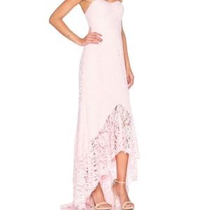Jarlo pink lace long dress
